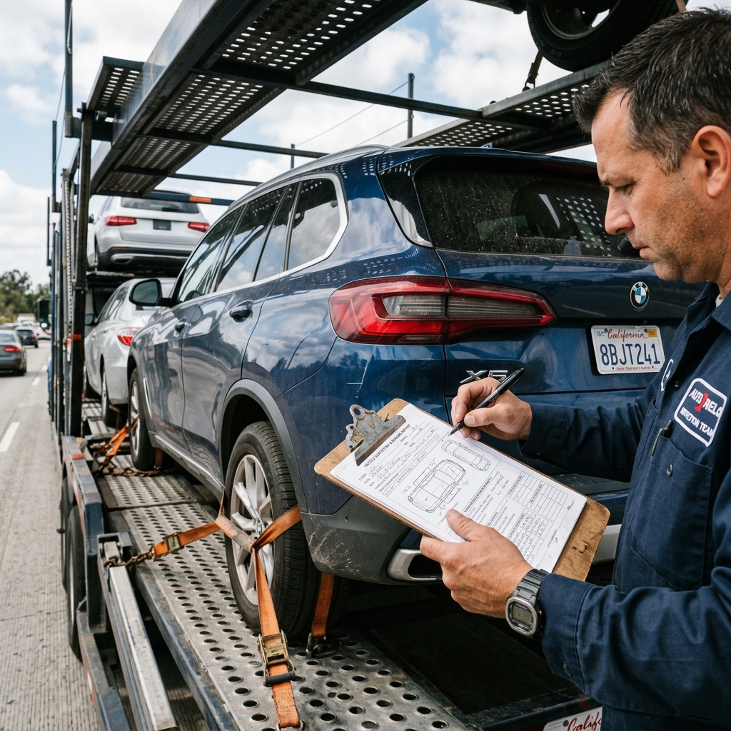 Vehicle inspection and damage claim process for auto transport in Seattle